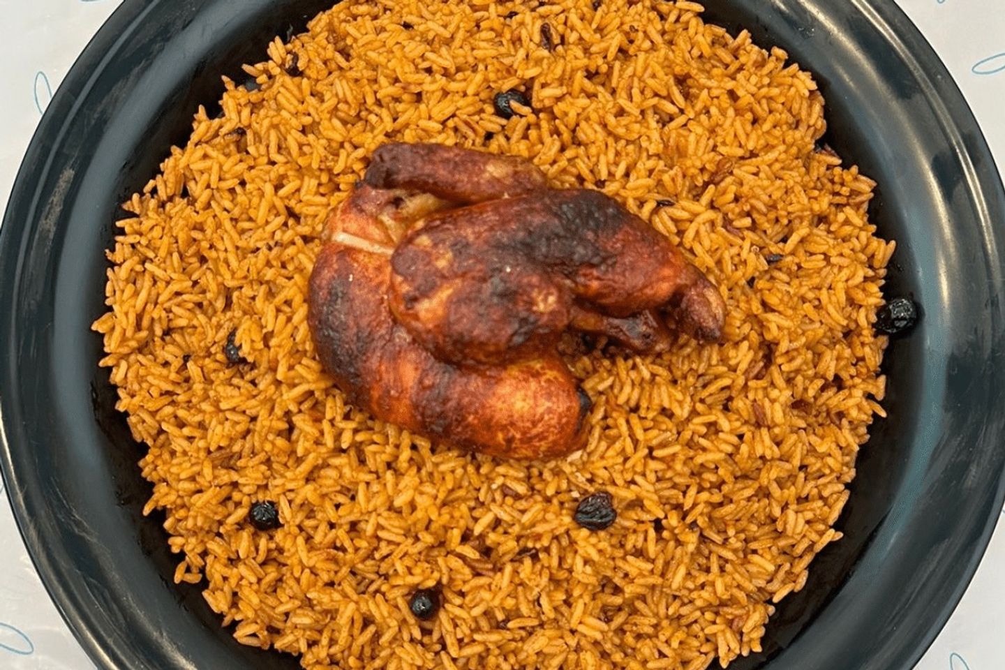 نصف دجاجة أرز أمريكي