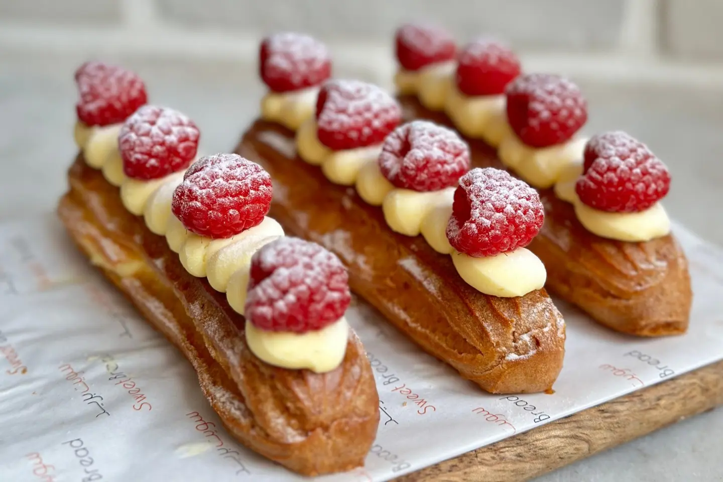 Raspberry Eclair