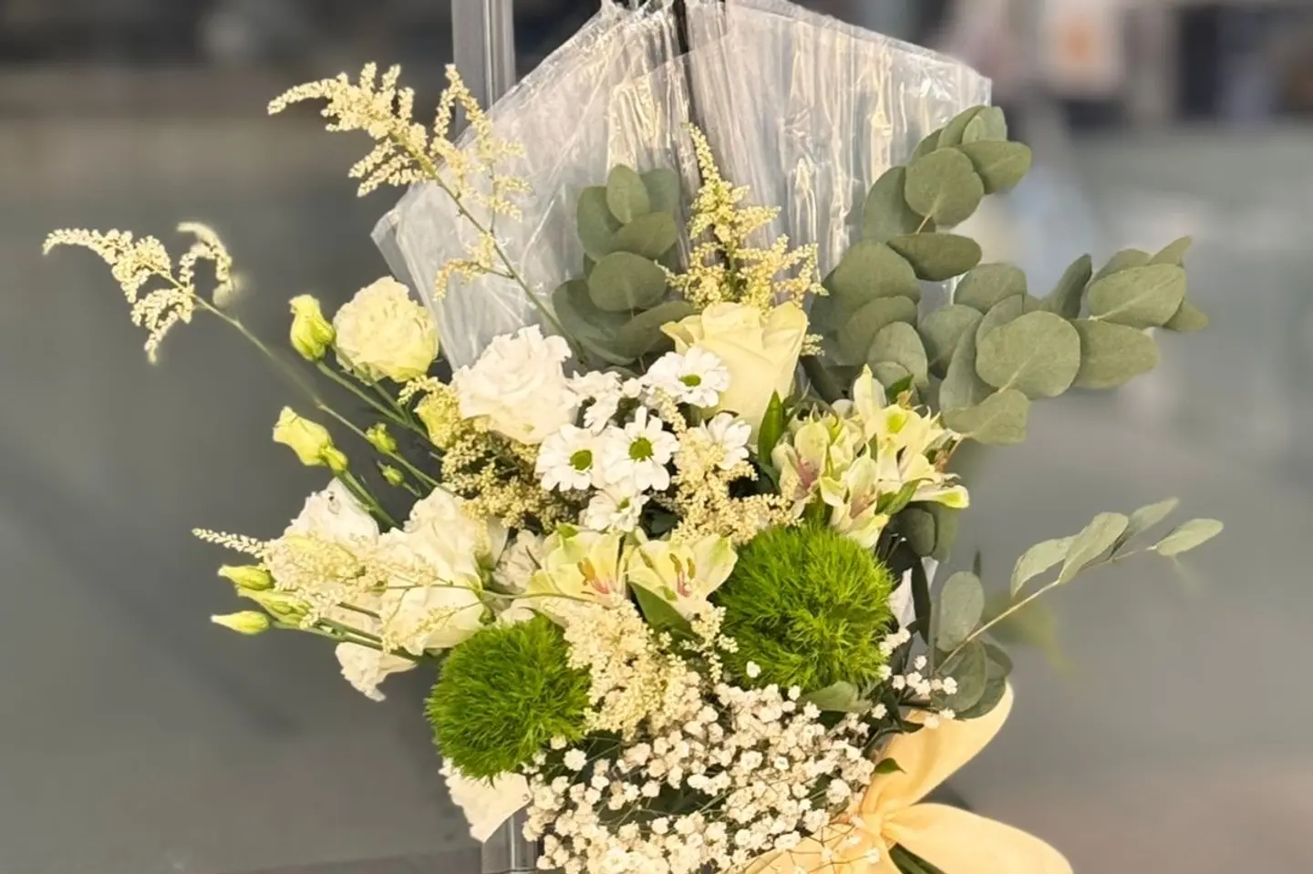 The Umbrella Of White Roses