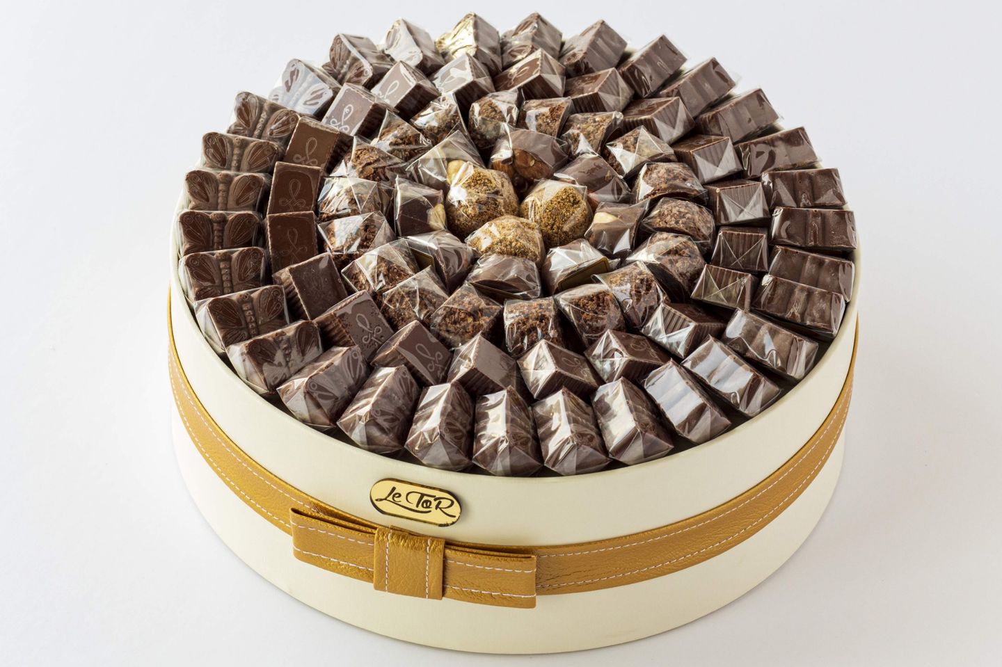 Leather Chocolate Tray With Belt   Large