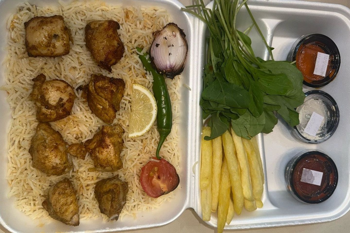 Shish Kebab Meal With Rice
