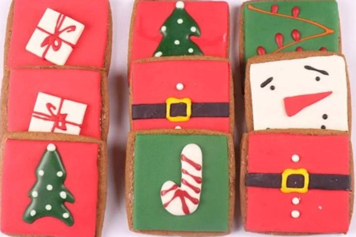 بسكويت زنجبيل مزين مجموعات الشتاء