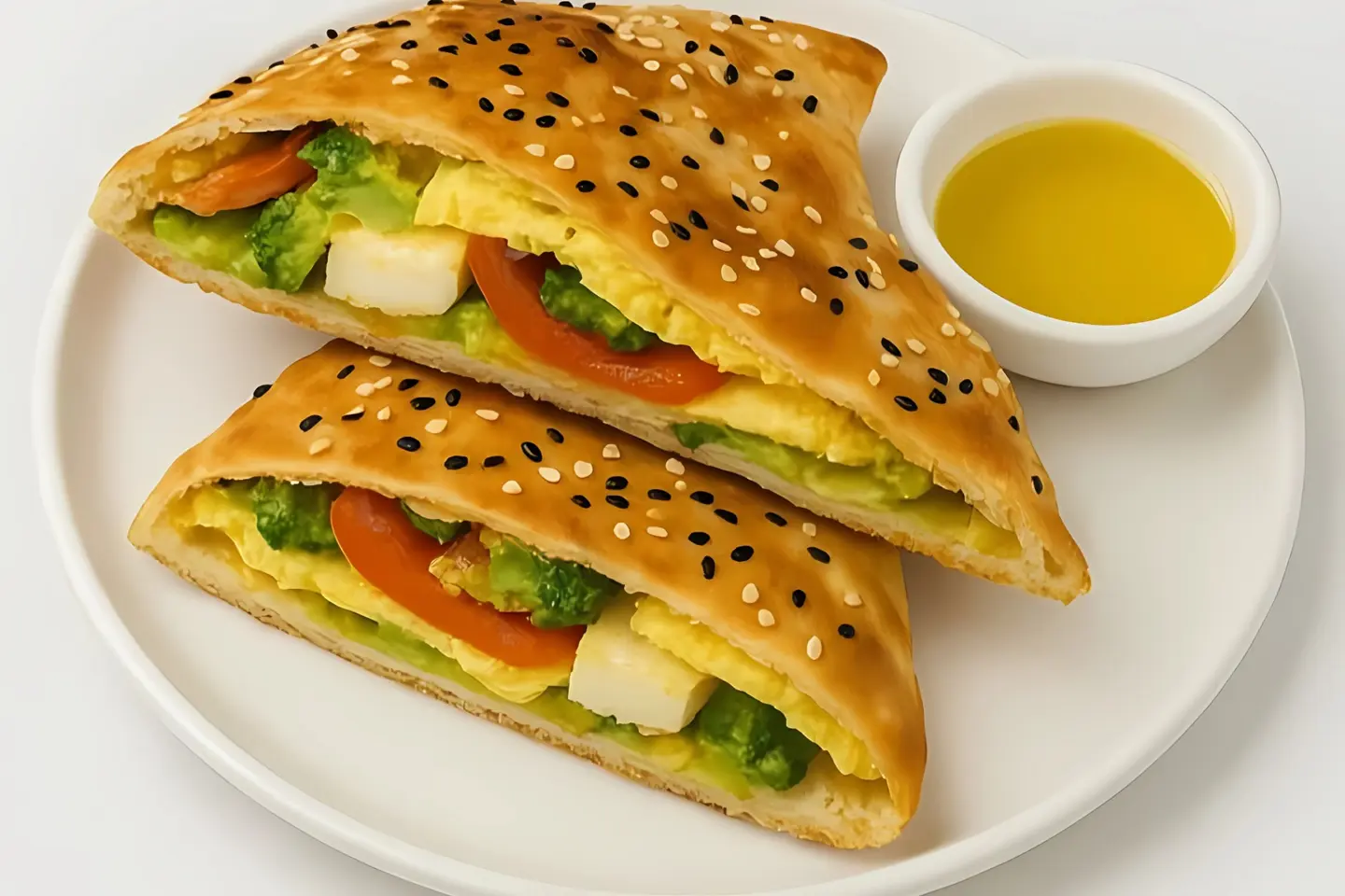 Halloumi And Tomato Sandwich
