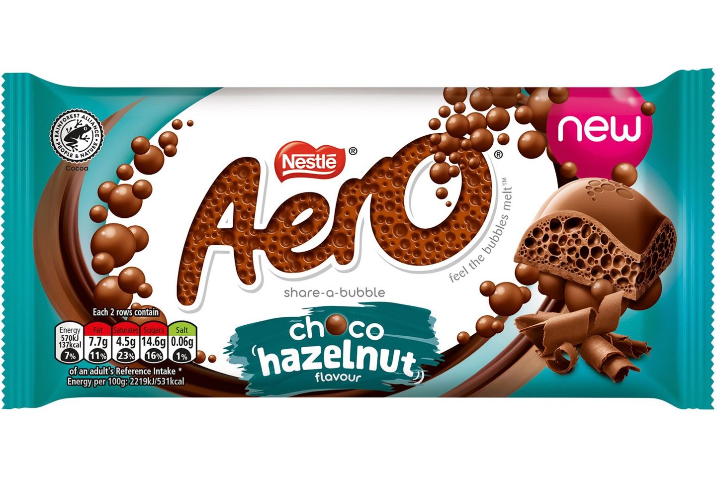 Aero Hazelnut Flavour Choco 90g