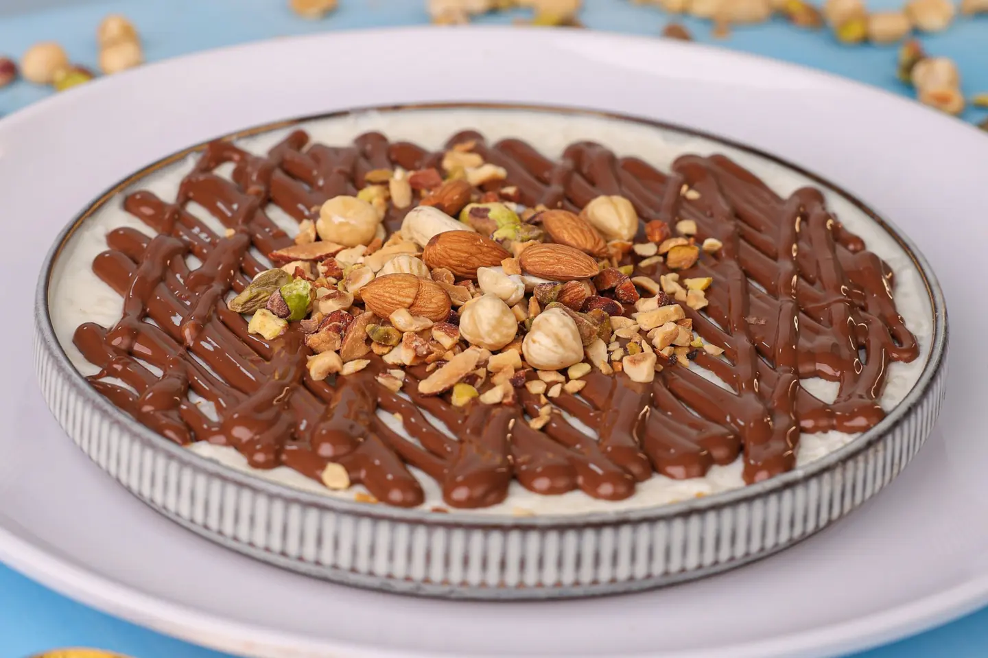 ارز بحليب مكسرات نوتيلا