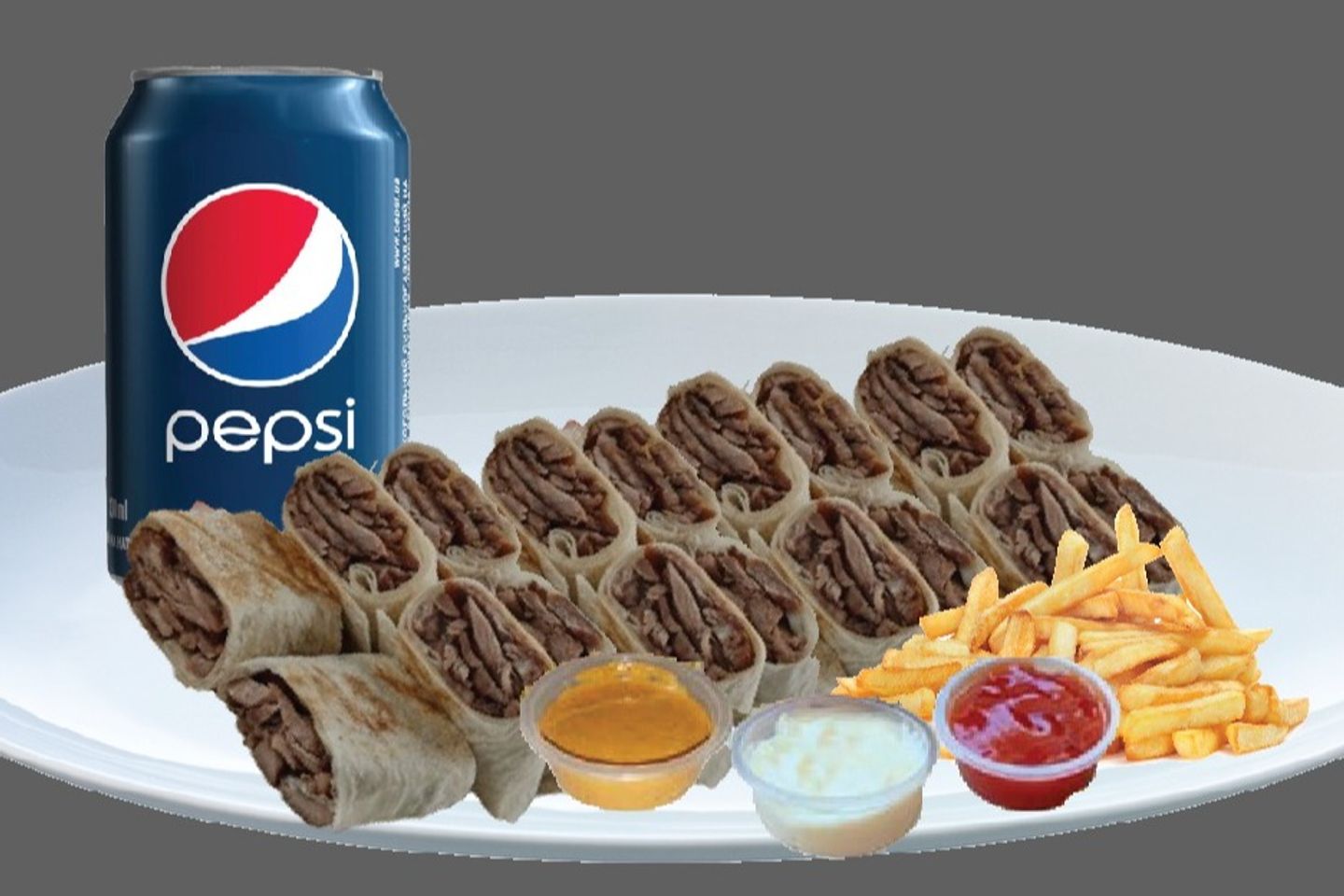 صحن عربي لحم كبير/ مجانا مشروب