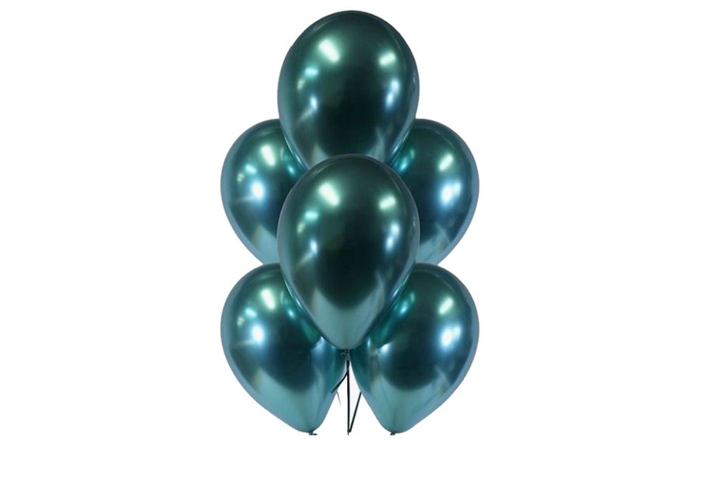 Green Chrome Balloon Bouquet