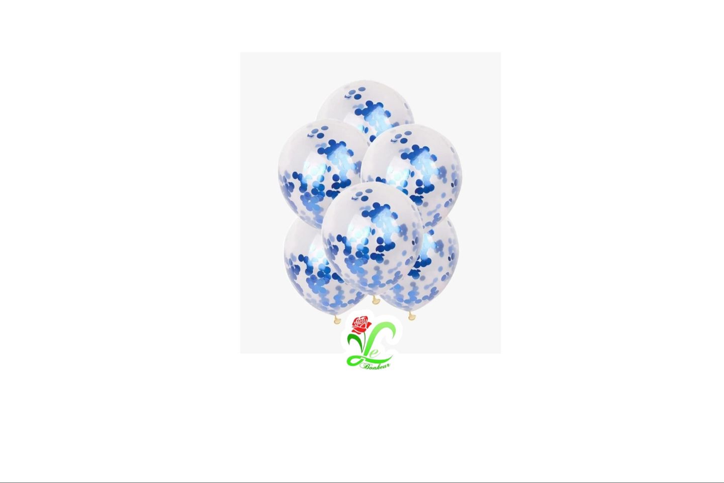 Blue Glitter Balloon Bouquet