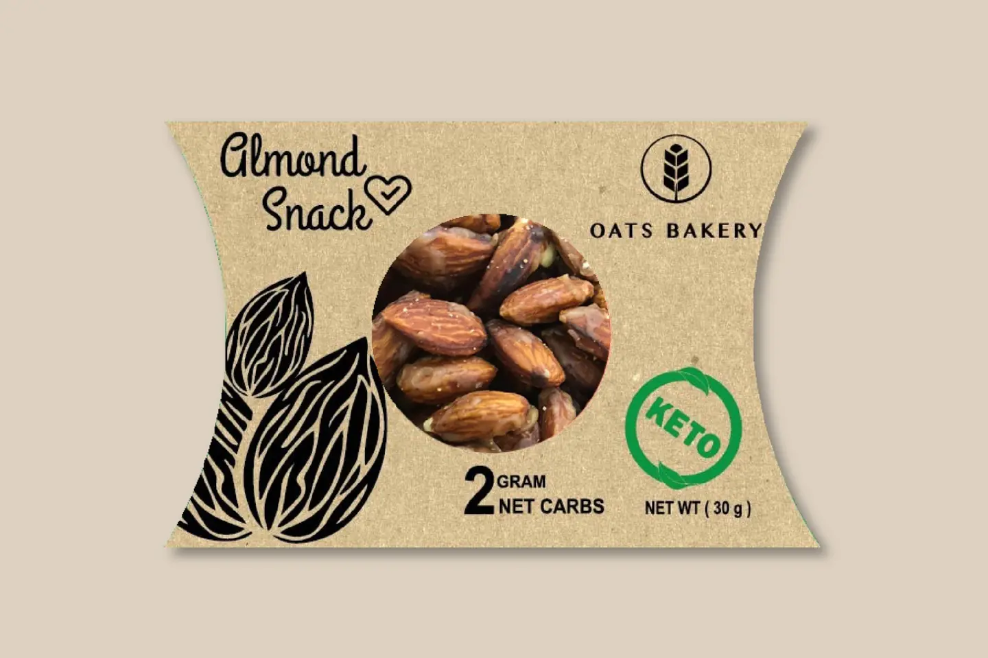 مقرمشات اللوز كيتو