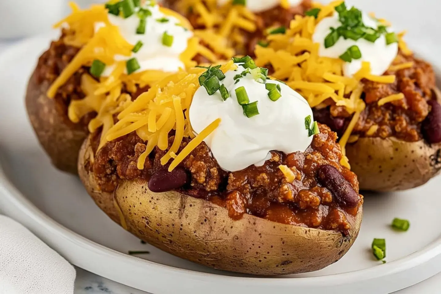 American Texas Chili Baked Potato