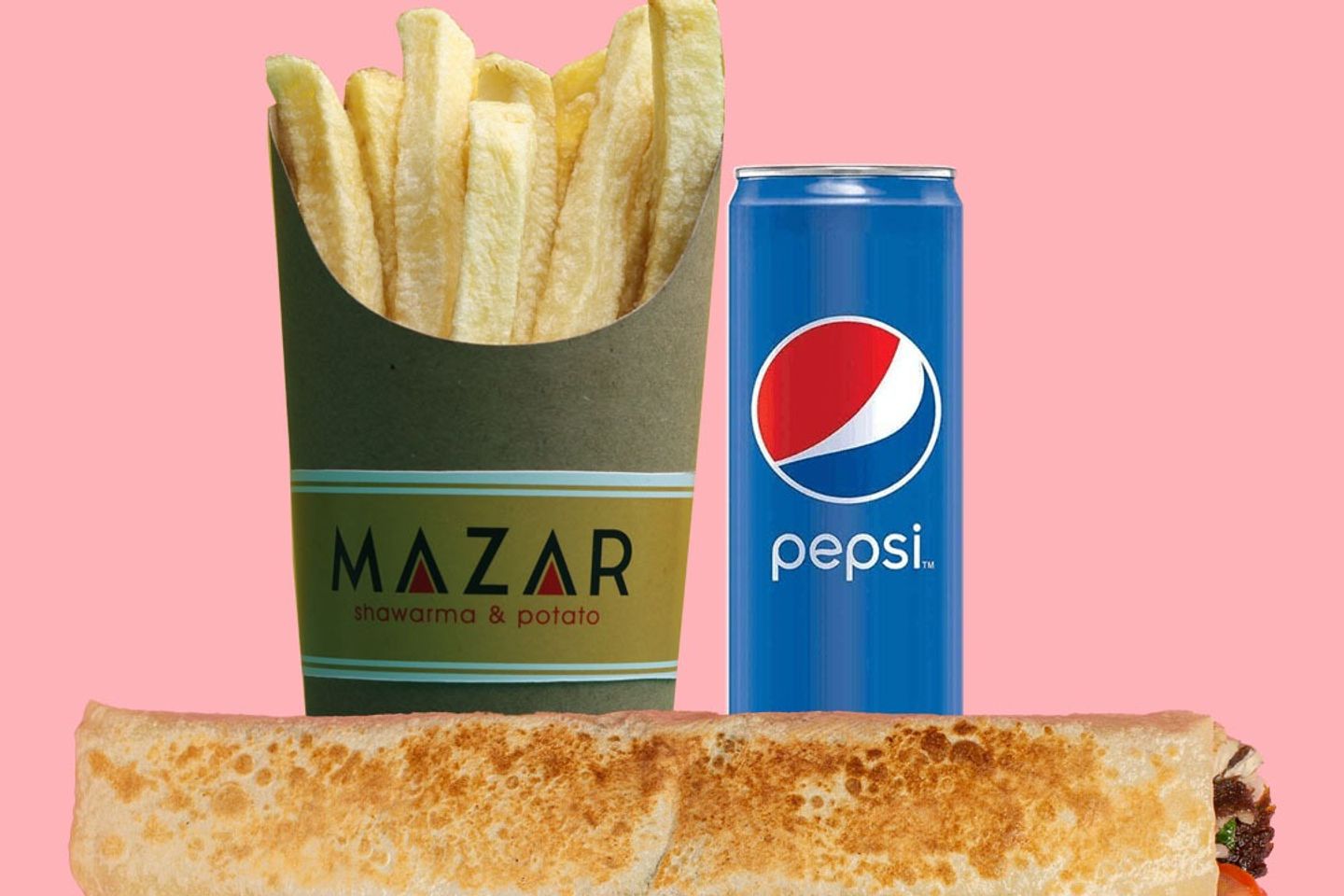Jumbo Beef Shawarma Combo