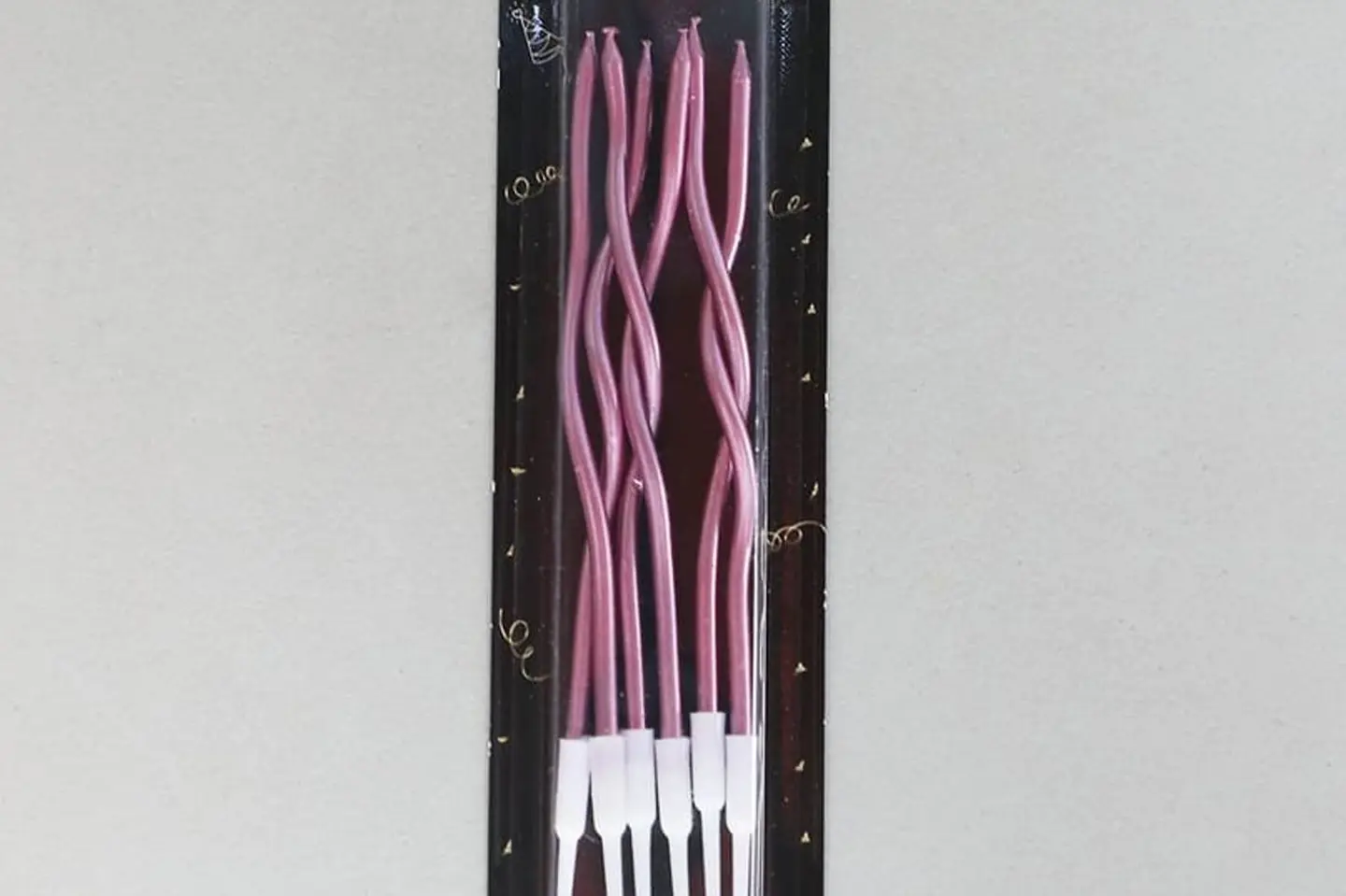 شموع عيد ميلاد لون القرنفل