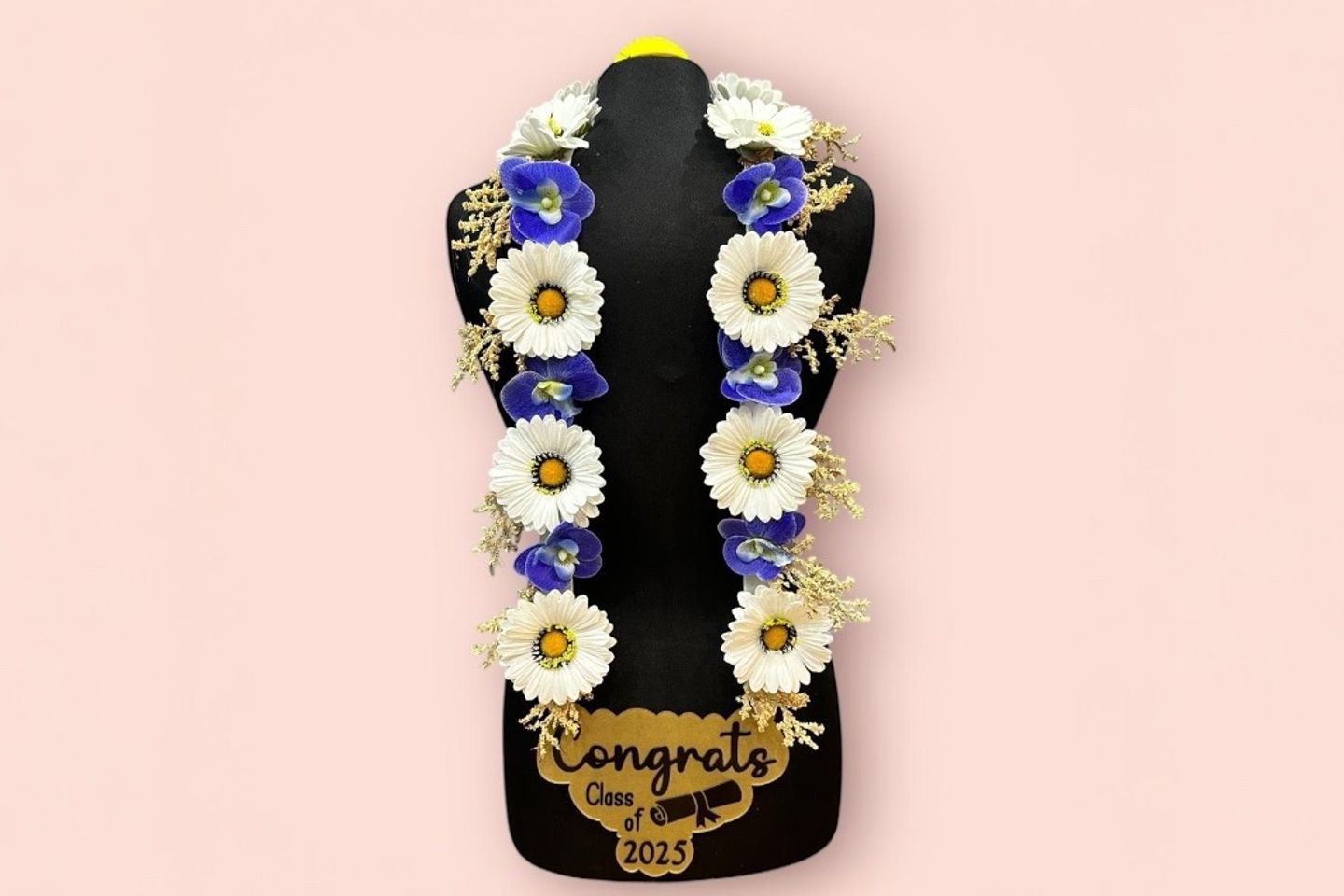Blue Gerbera Necklace