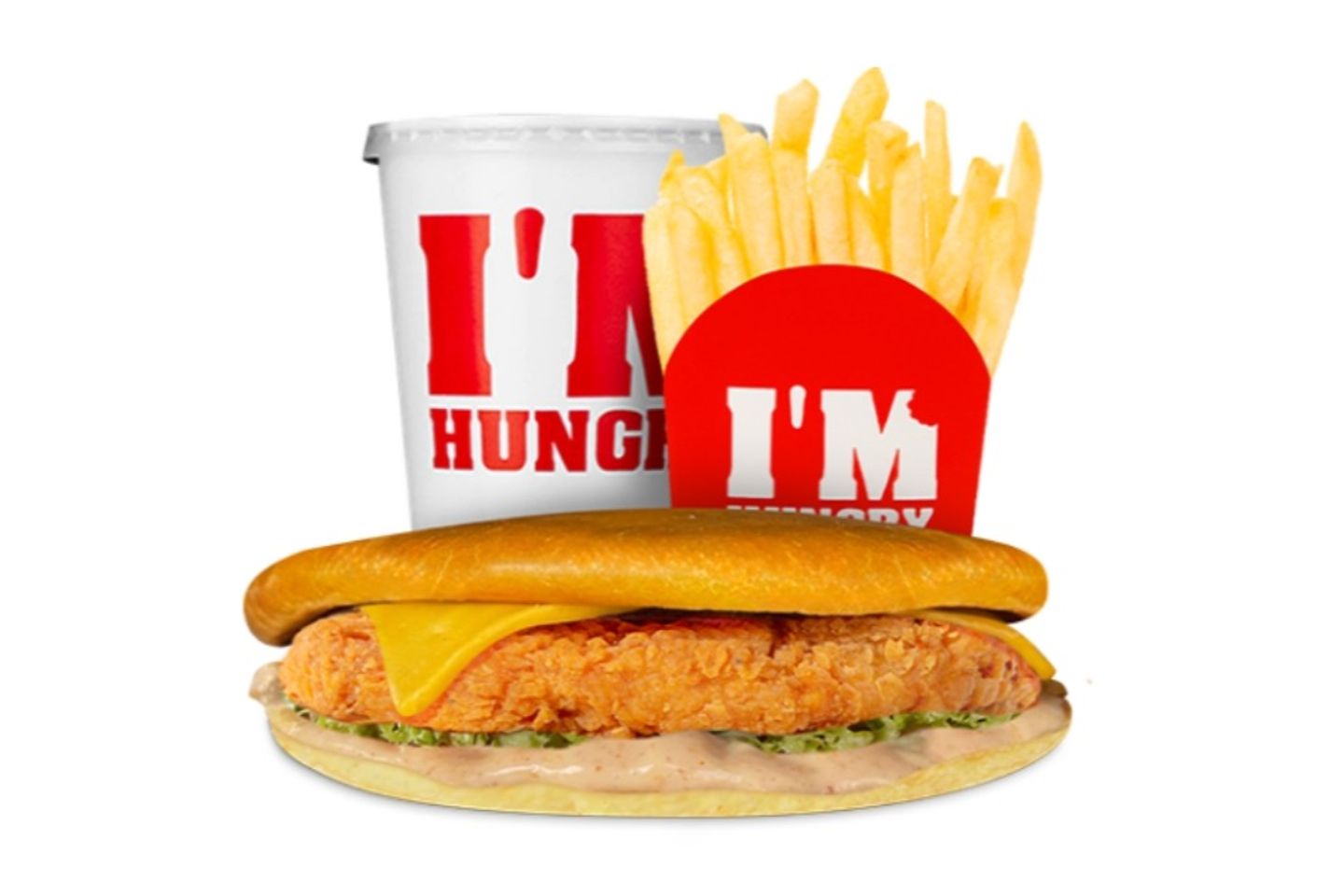 Chicken Flat Burger Meal