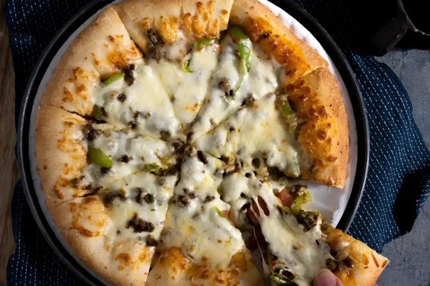 Small Meat Pizza With Cheese