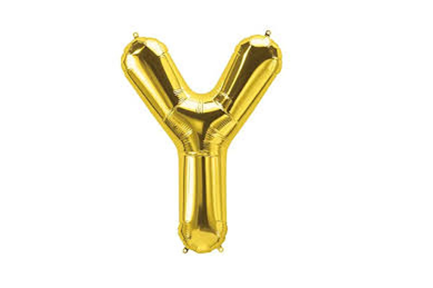 بالون حرف واي ذهبي