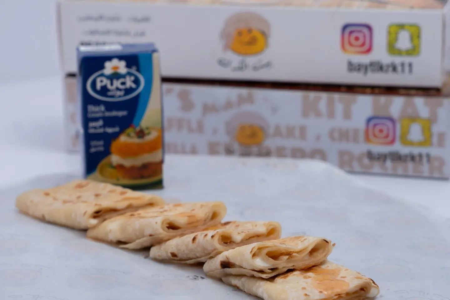 Chapati With Cream And Honey