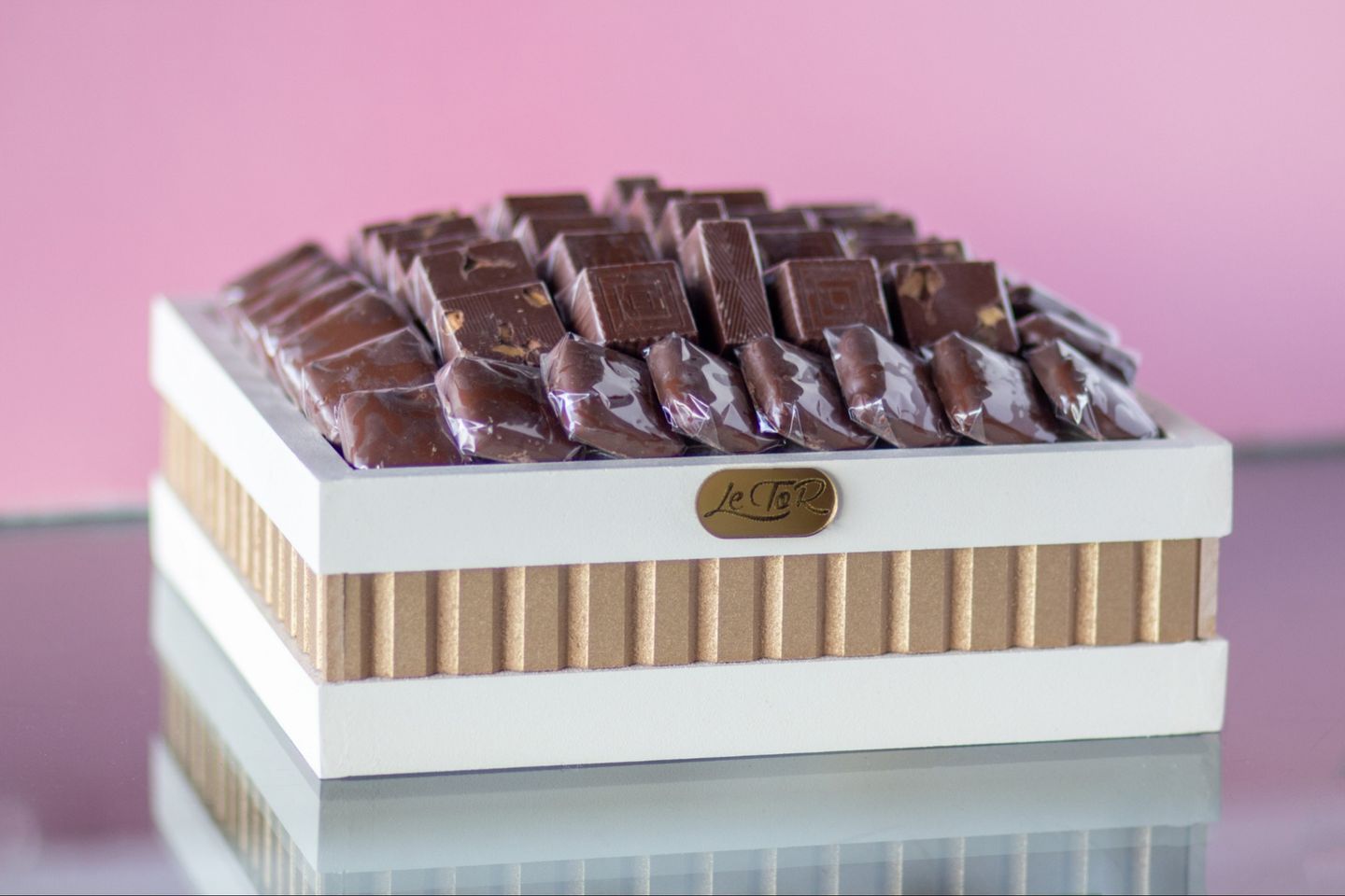 Wooden Square Chocolate Tray