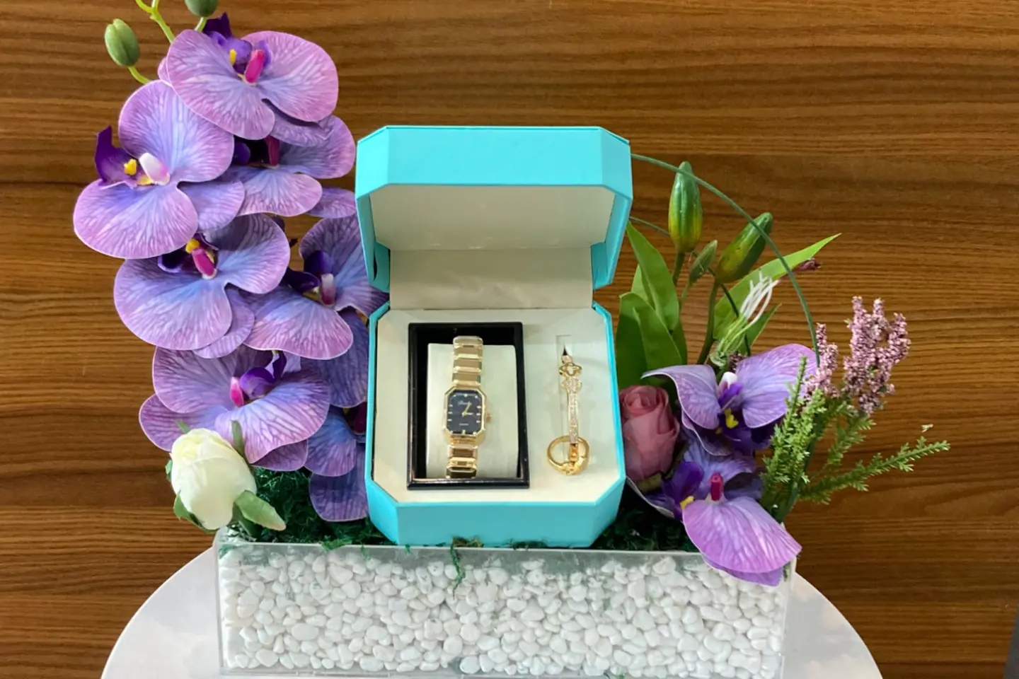 طقم ساعة وسواره نسائي٤٥