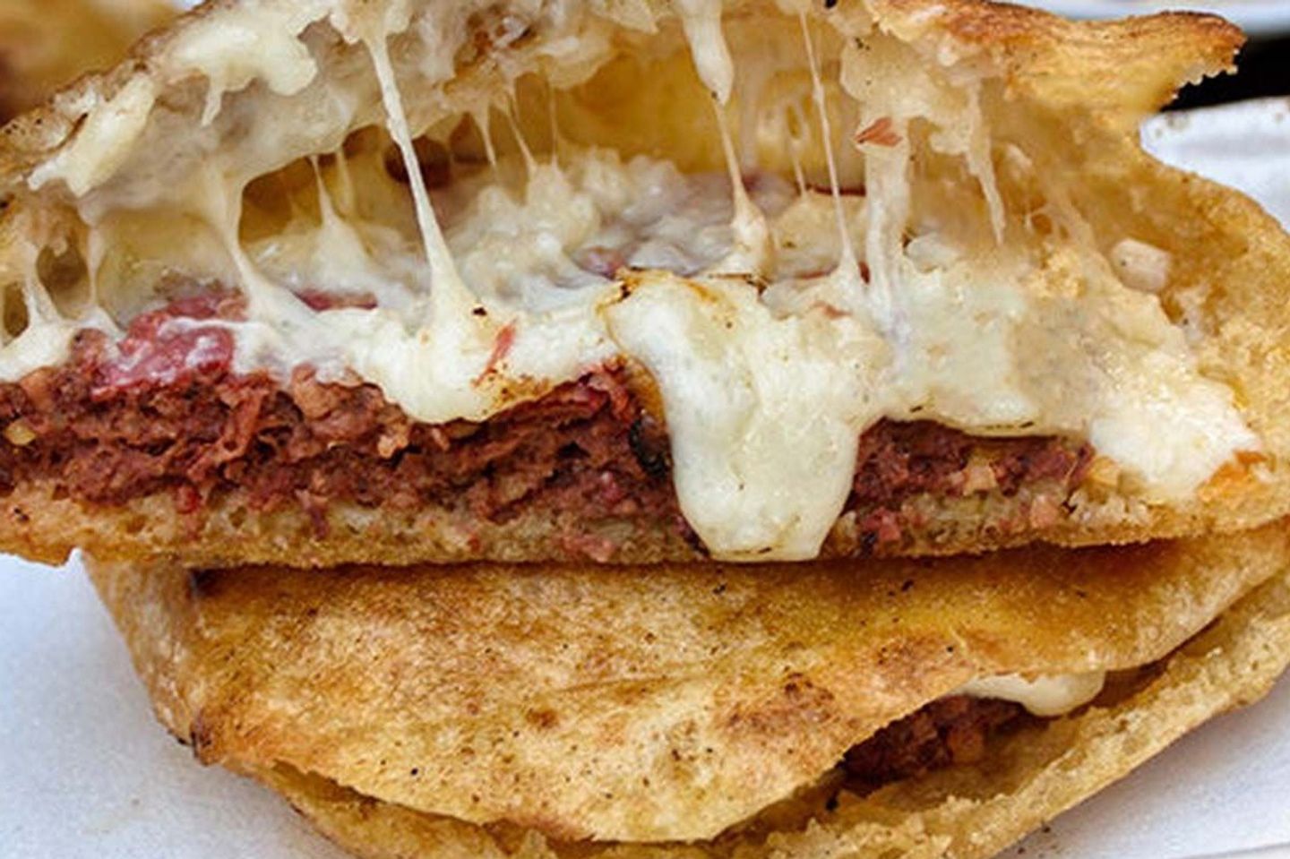 Hawawshi With Mozzarella Cheese
