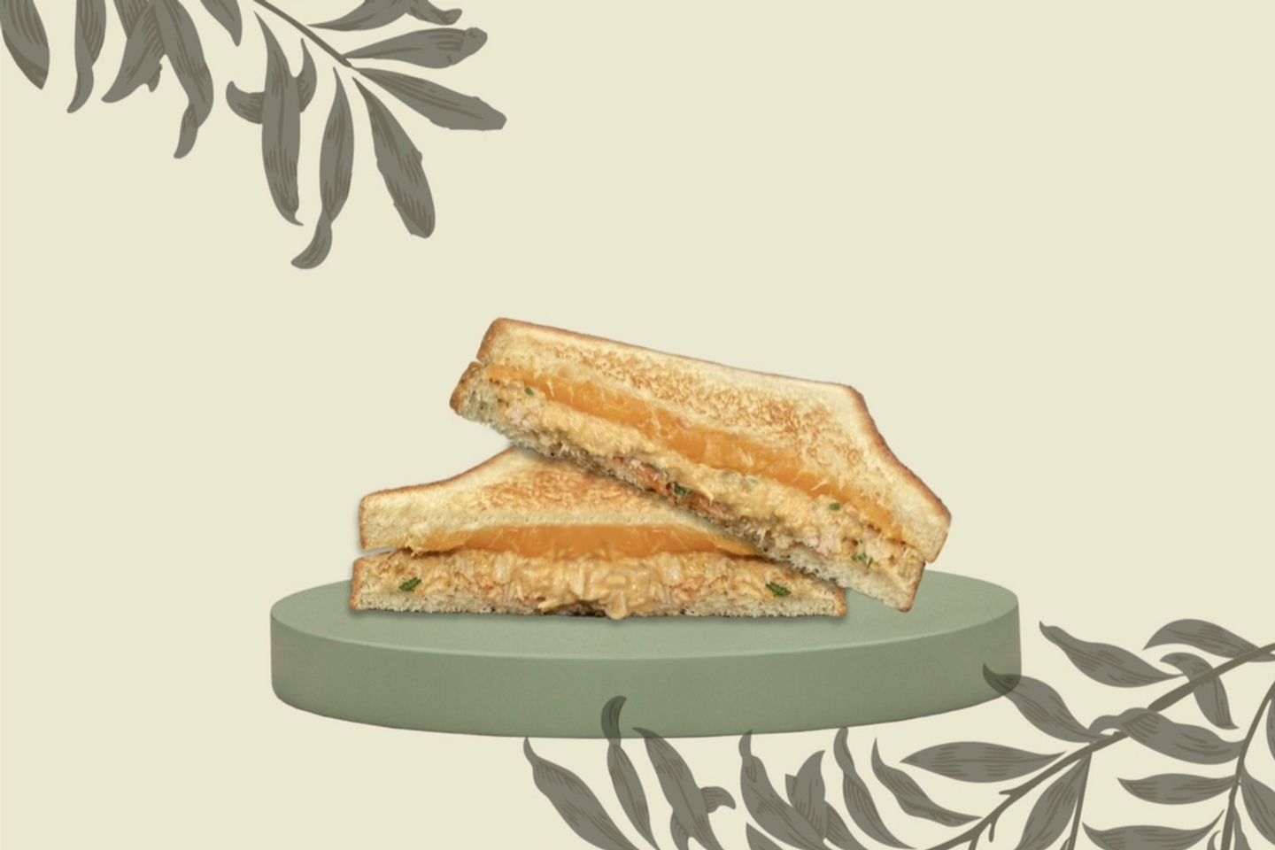 Tuna Toast With Pesto