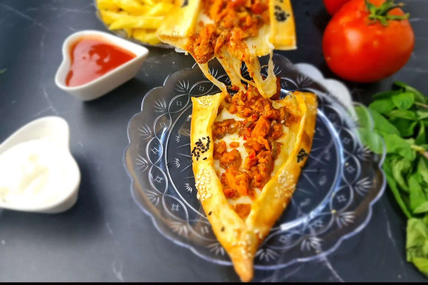 Pie With Cheese And Chicken
