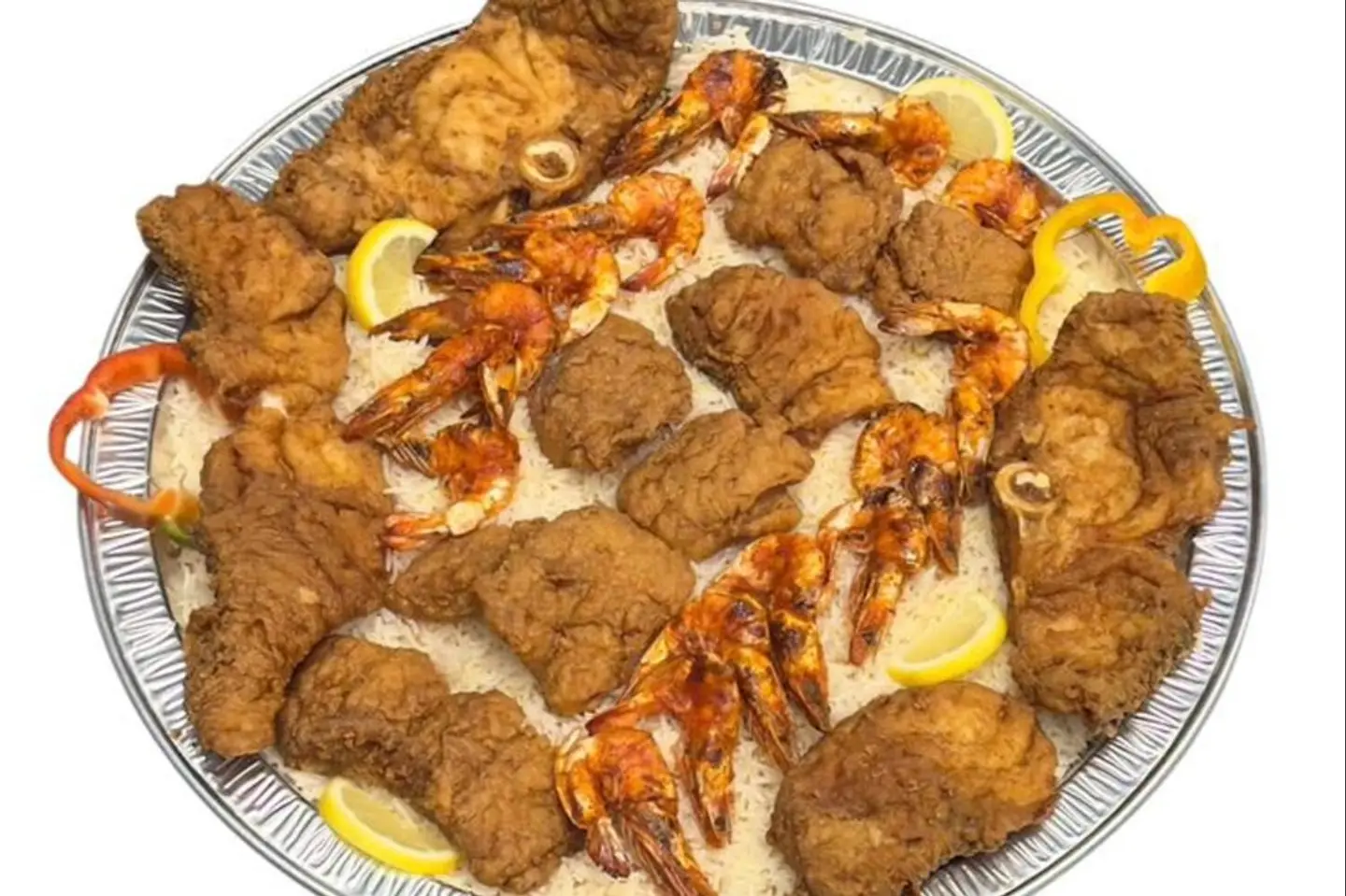 Hamour Fillet Slices With Shrimp Meal