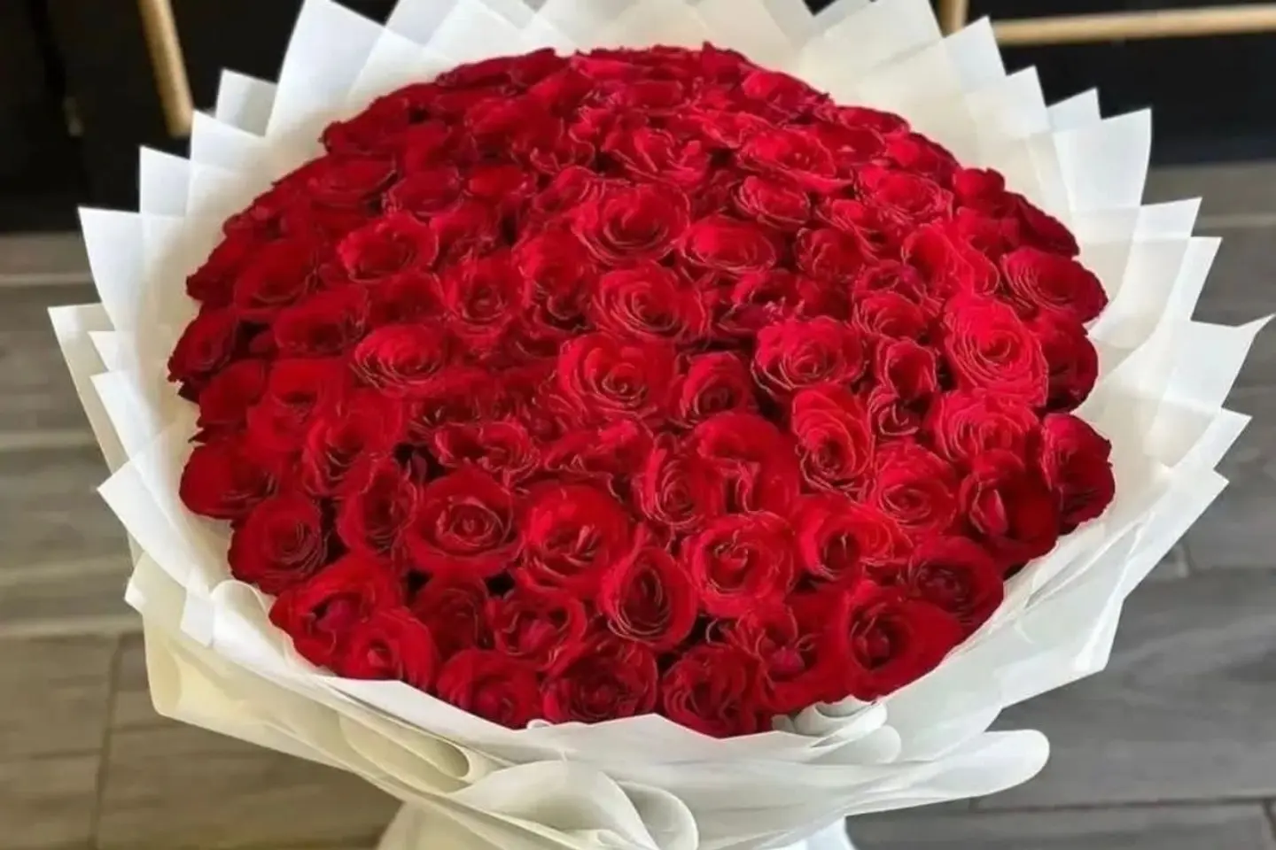 باقة الحب ورد احمر