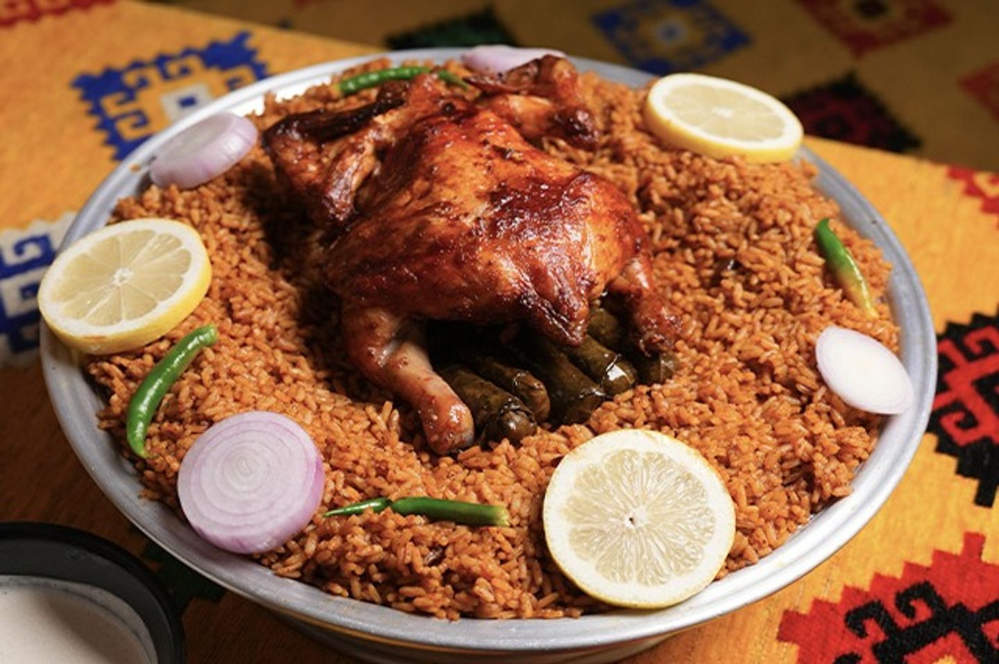 حبة شواية كاملة محشية ورق عنب