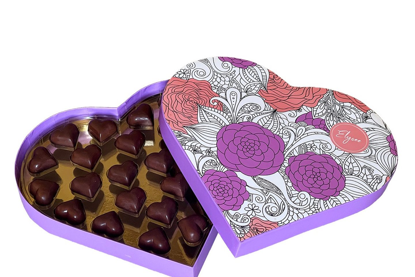 Chocolate Heart Box Big