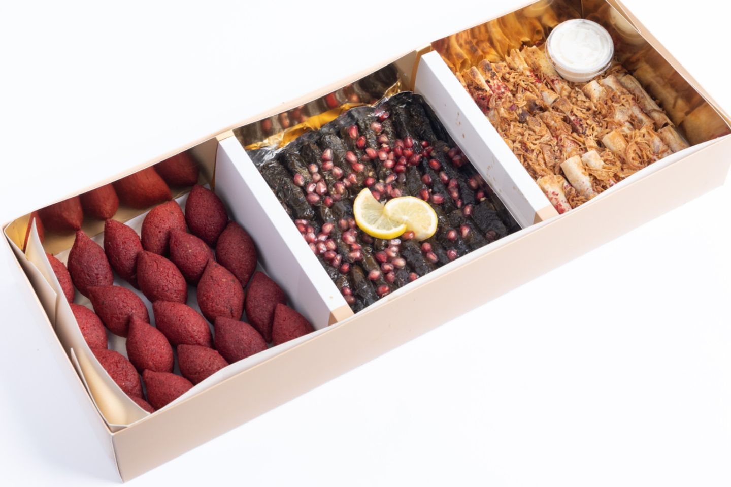 Extra Citrus Fruits, 80 Pieces, 30 Musakhan, 30 Grape Leaves, 20 Kibbeh