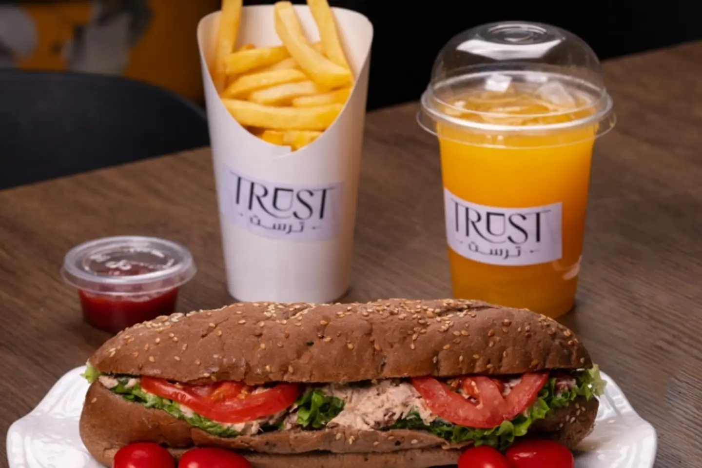 Combo Tuna French Fries Orange Juice