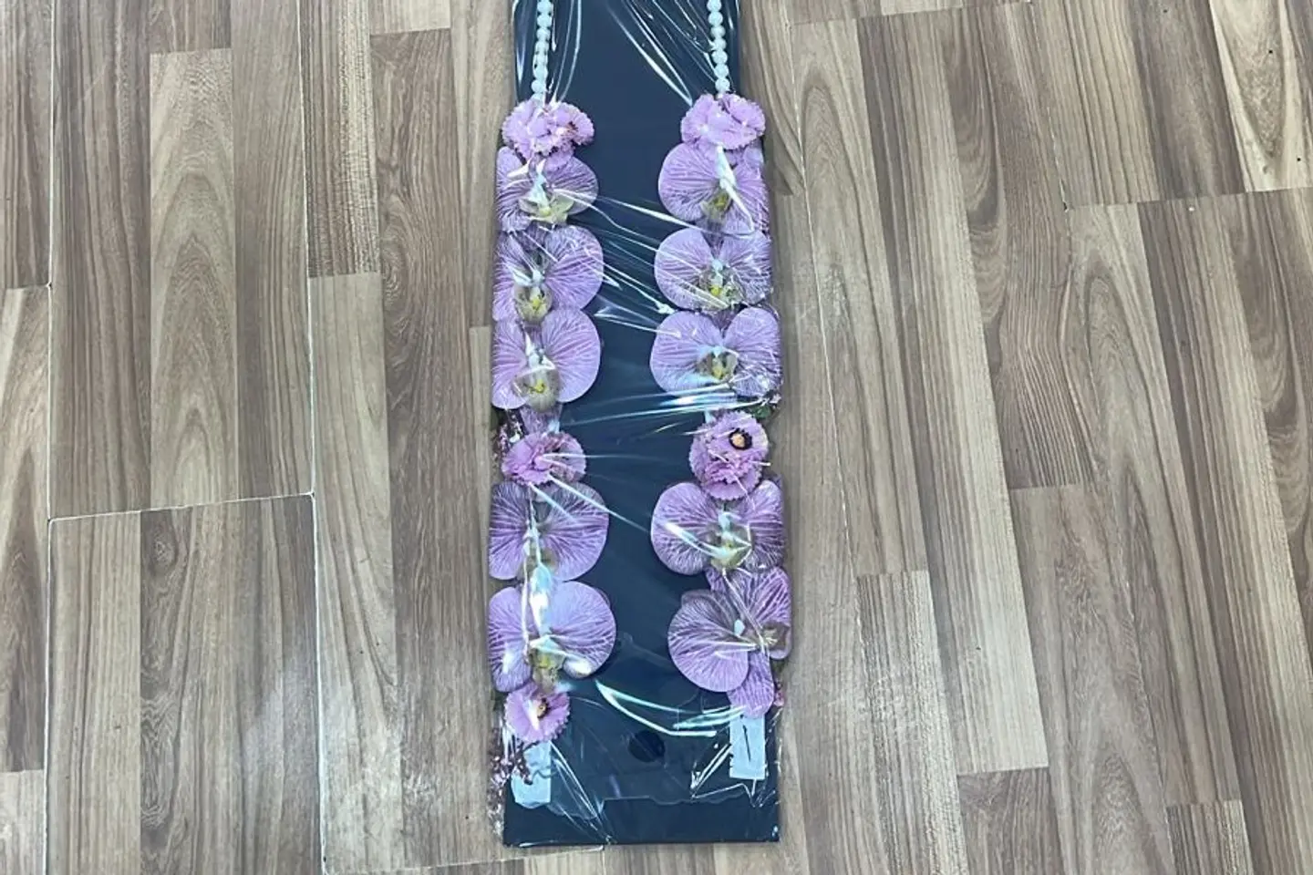 Artificial Purple Rose Necklace