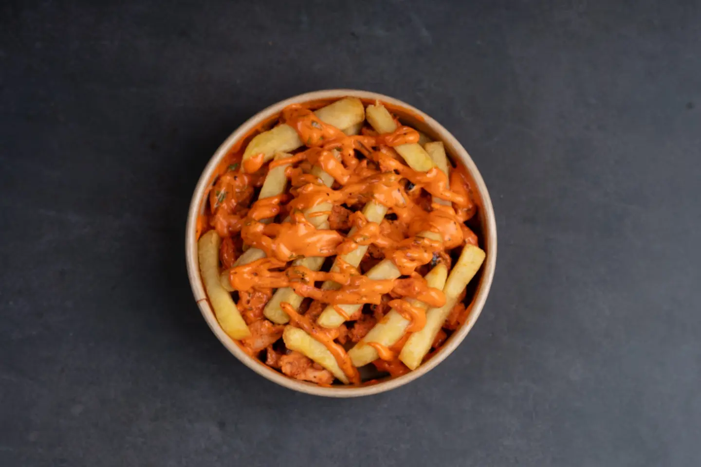 Fries With Chicken Tikka