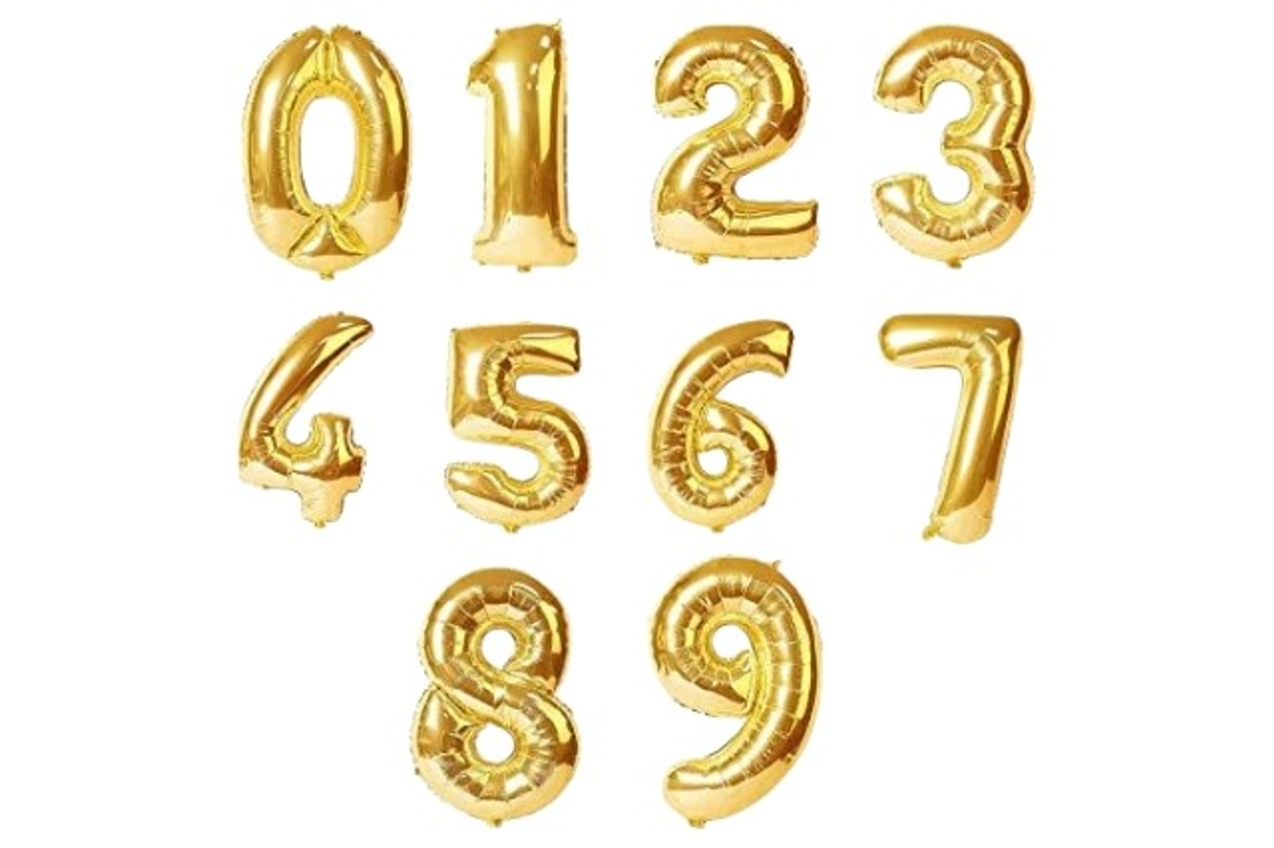 Golden Helium Balloon