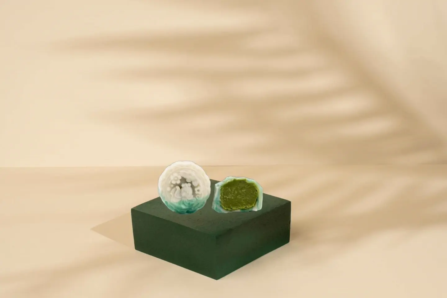 Matcha Cheese Ice Mooncake