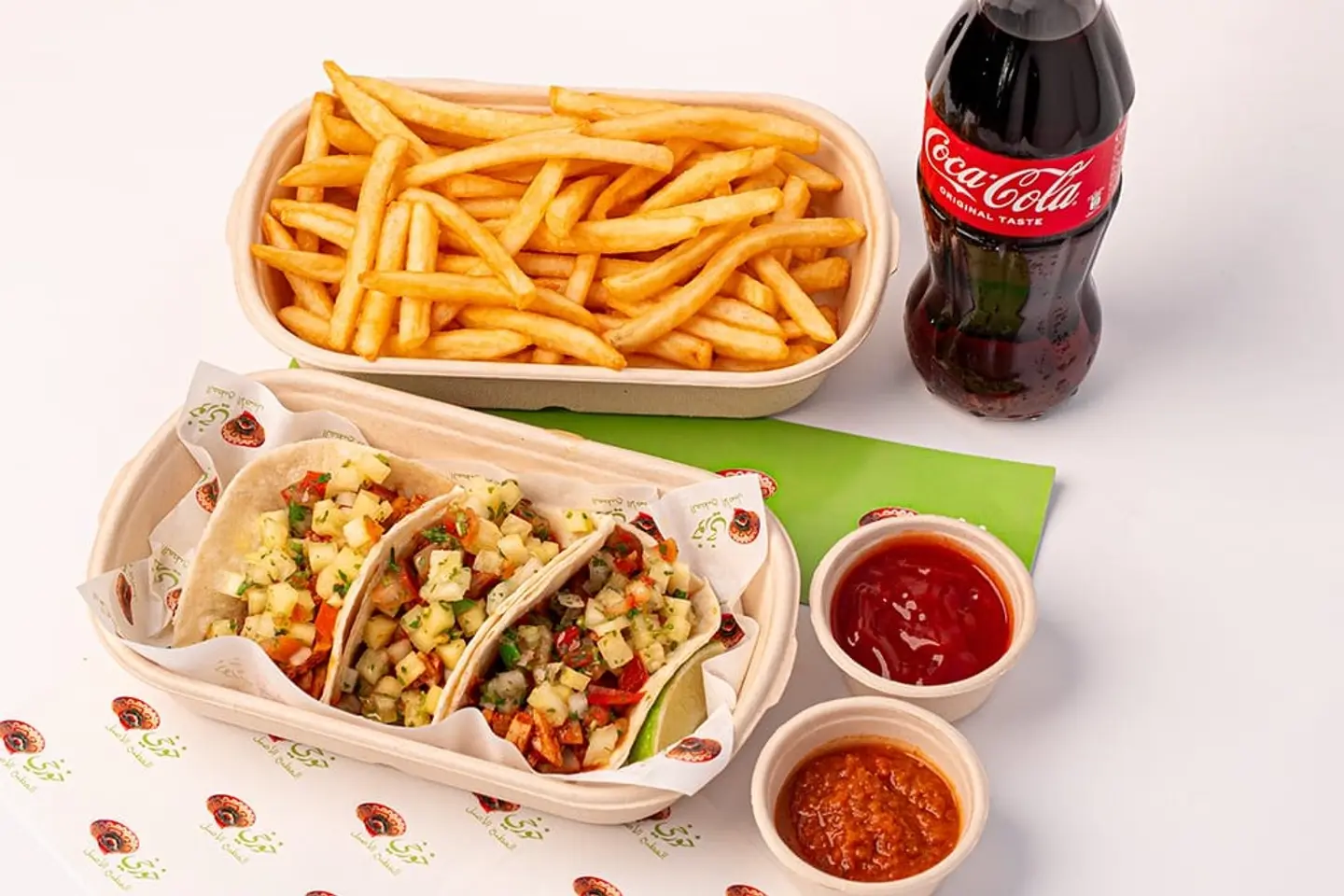 Chipotle Chicken +Fries And Soft Drink Tacos