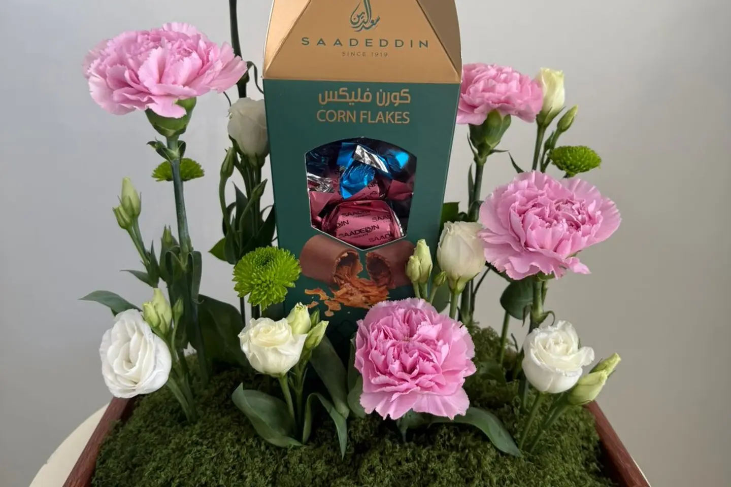 Chocolate With Pink Flowers