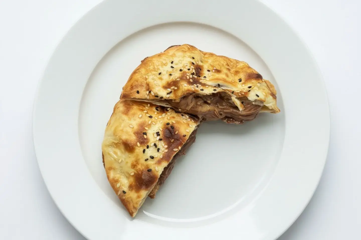 فطيرة نوتيلا مع زبدة الفول السوداني