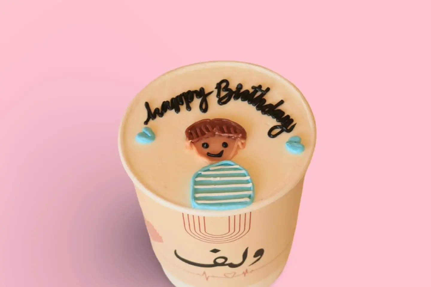 كوب كيك يوم ميلاد رسمة ولد