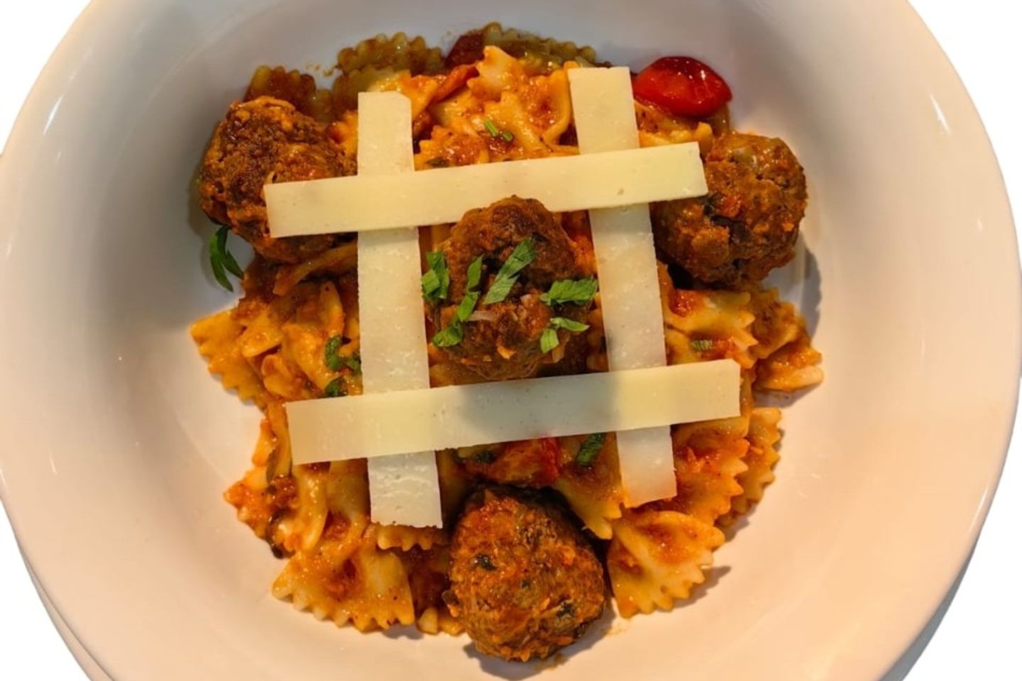 Farfalle With Meatballs
