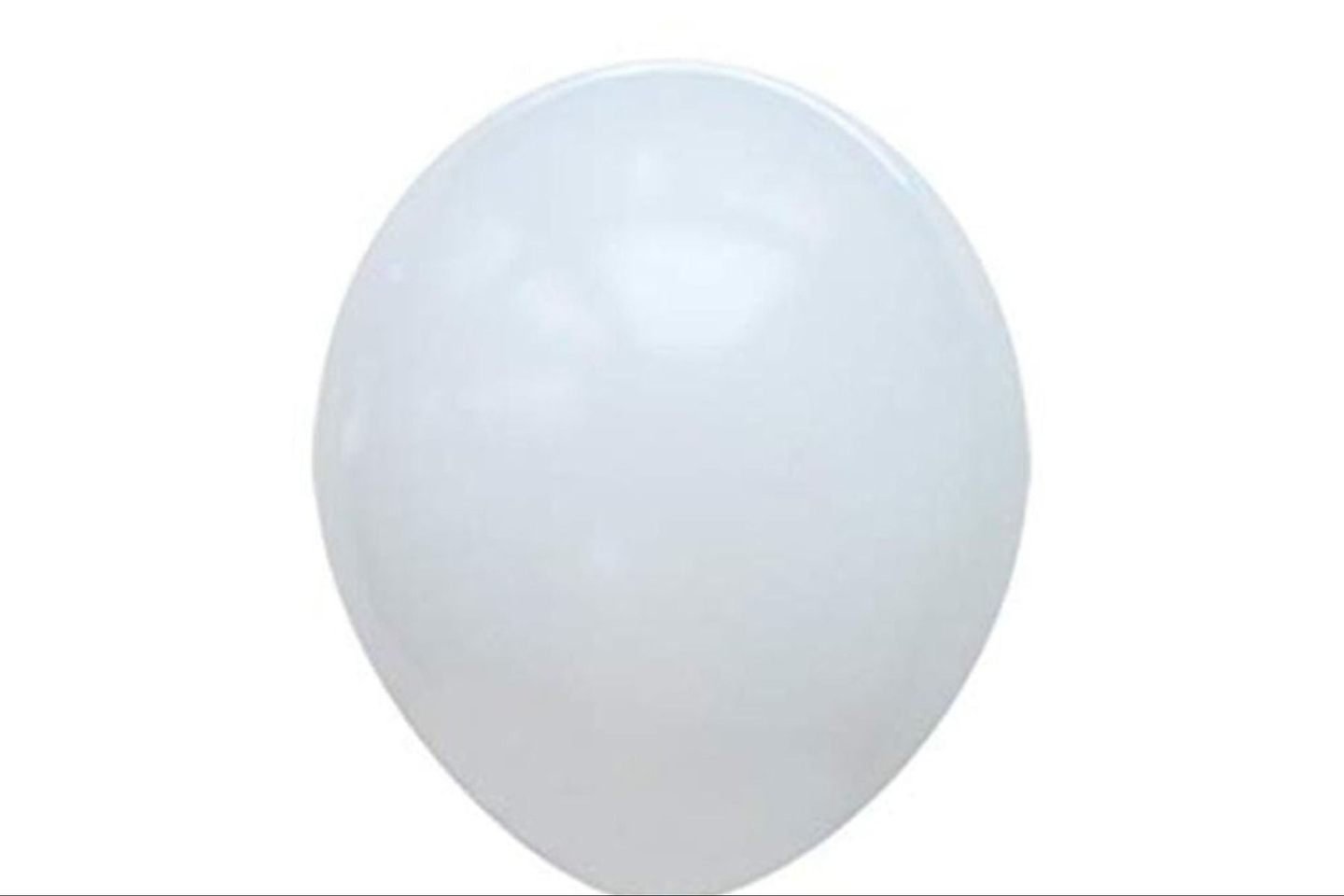 بالونة هيليوم لون أبيض