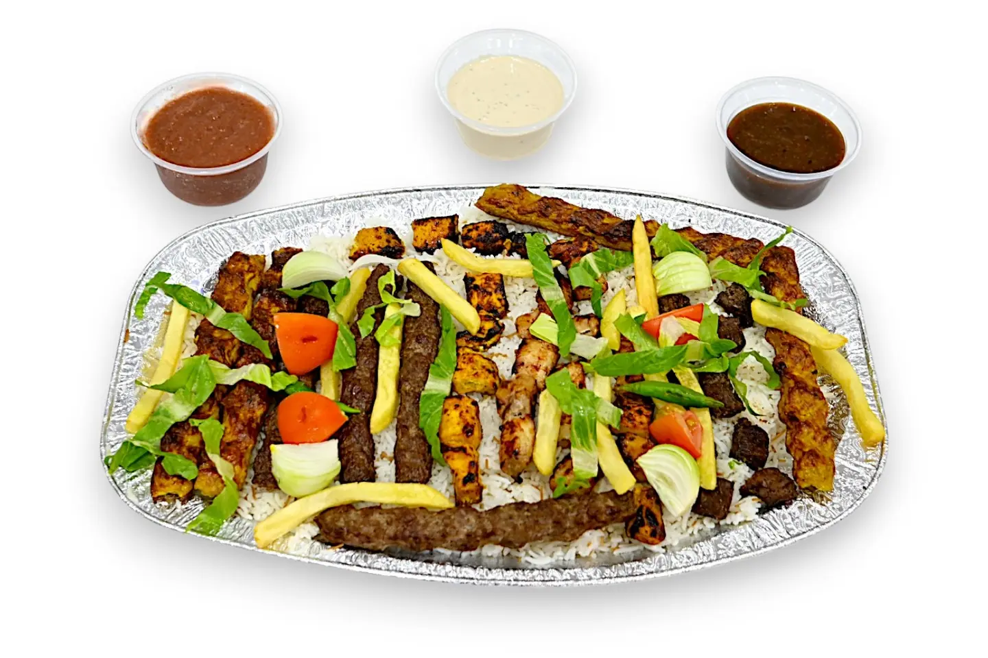 Turkish Mixed Platter Half Kg 7 Skewers