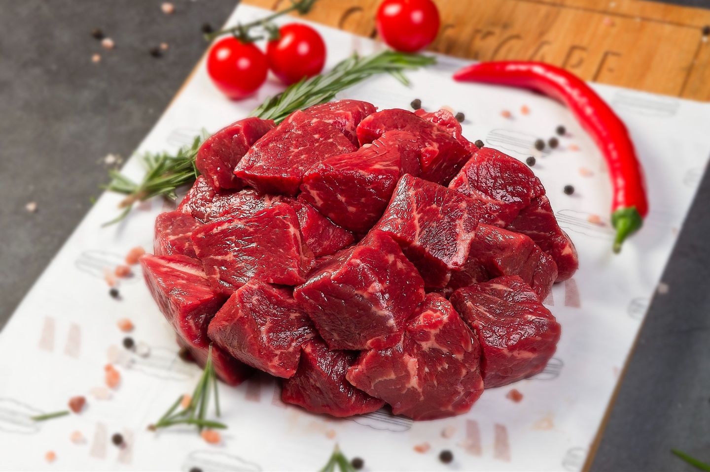 Black Angus Beef Cubes  Ready To Grill