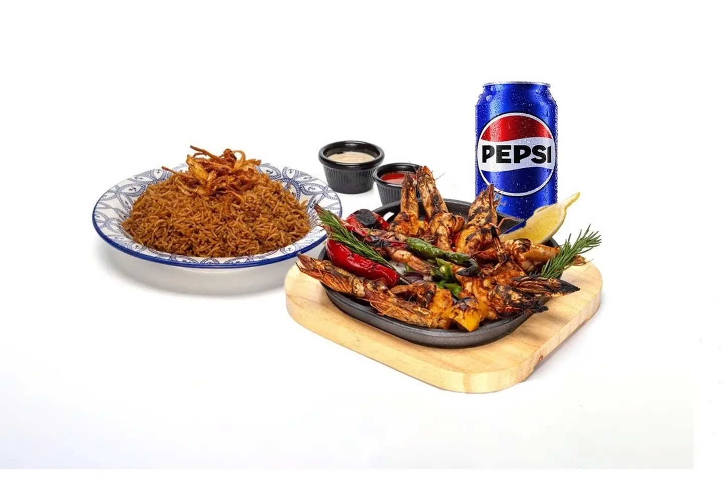 كومبو روبيان مشوى