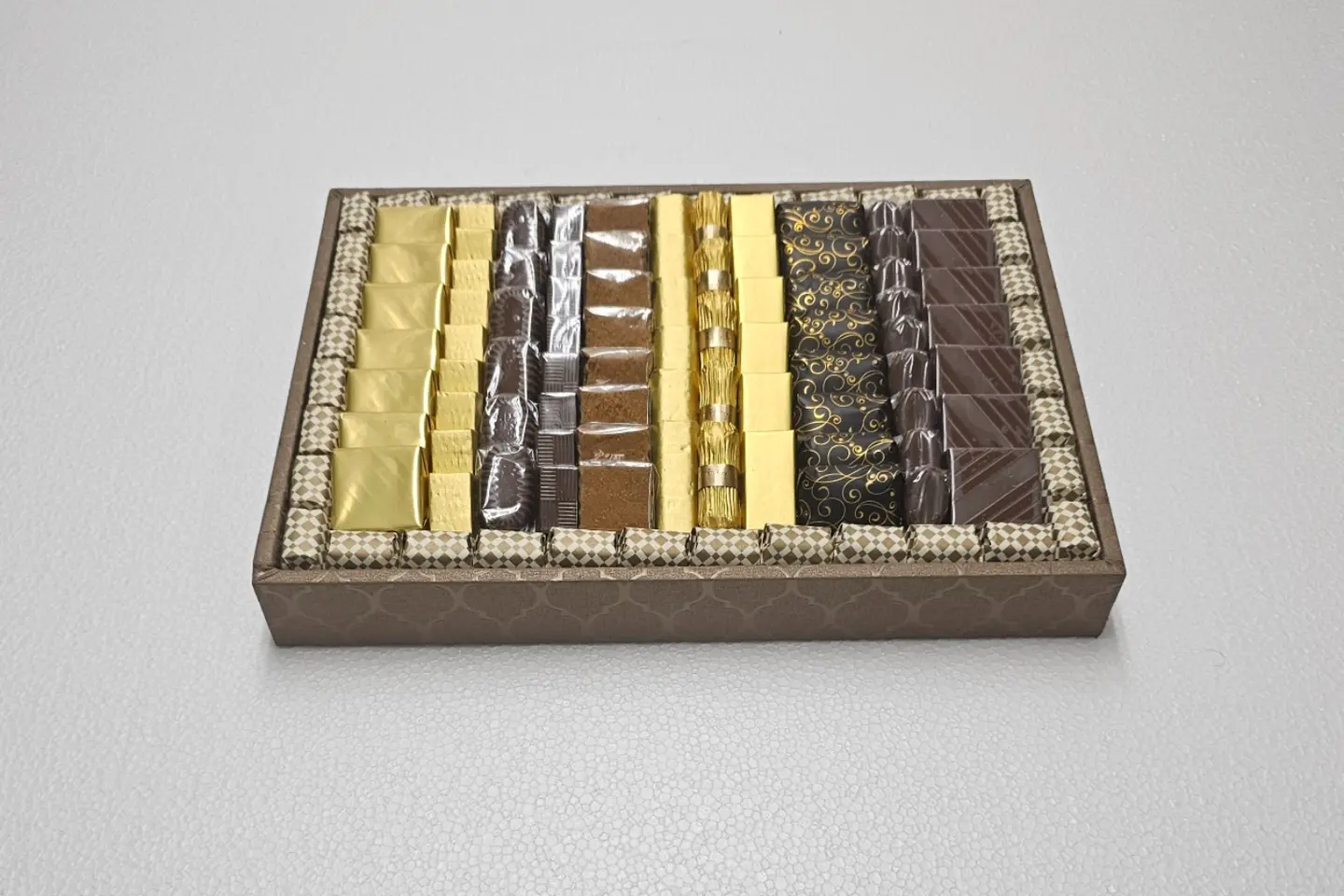Retangular Brown Chocolate Tray