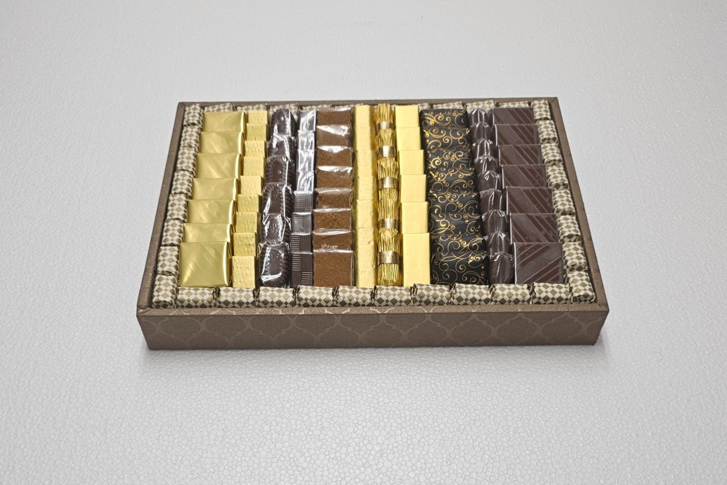 Retangular Brown Chocolate Tray