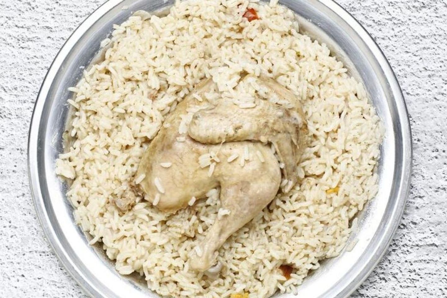 Half Madghog Chicken With White Rice