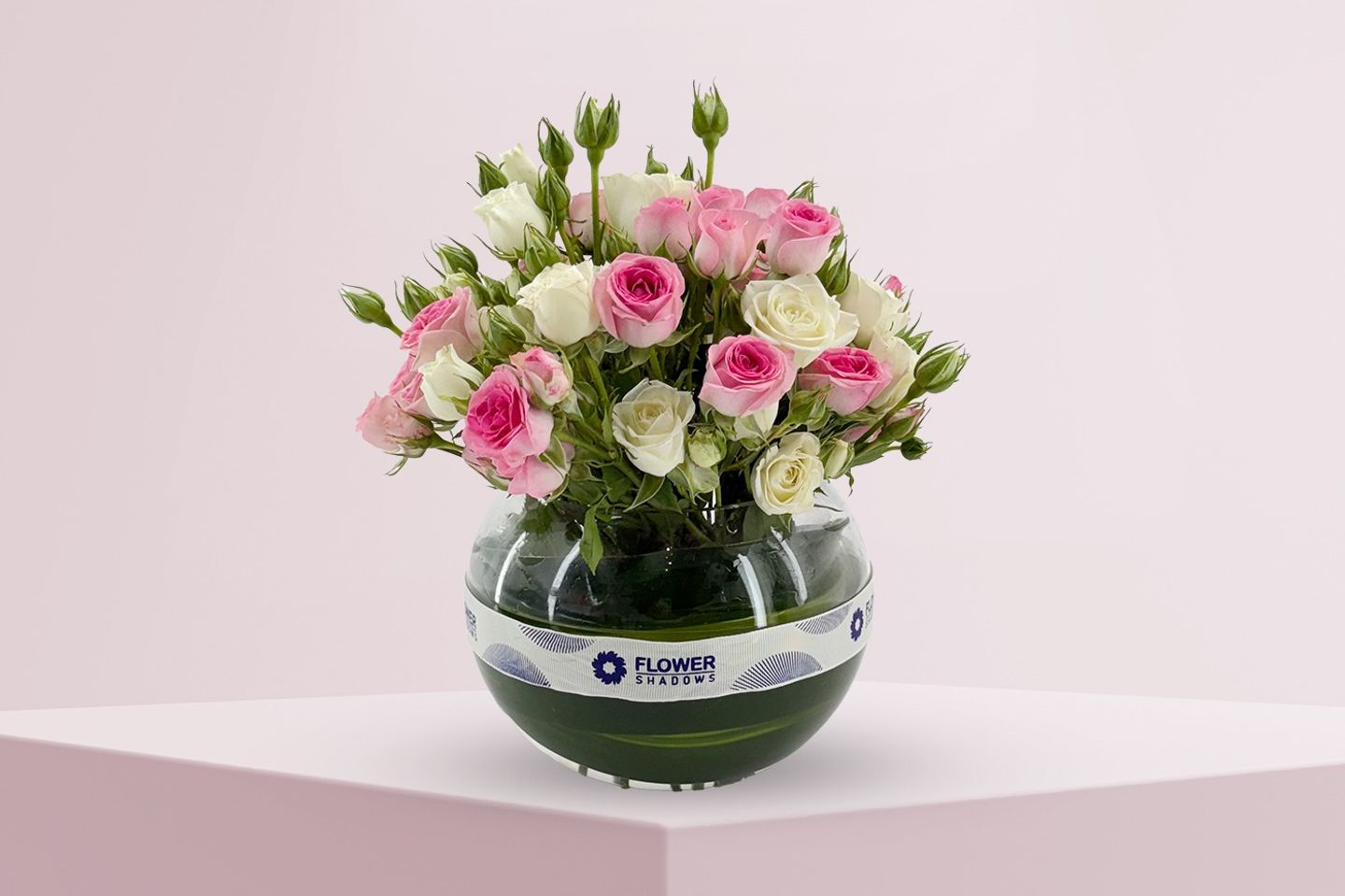 Pink Baby Rose Vase