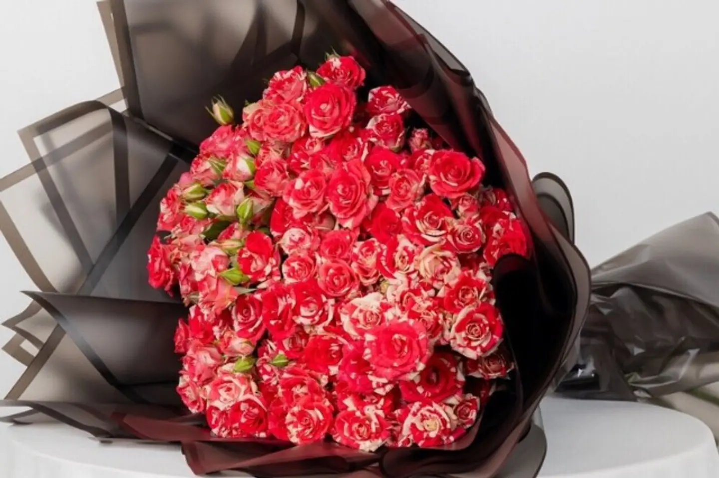 باقة الريفلكس الاحمر الجميل